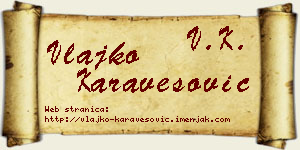 Vlajko Karavesović vizit kartica